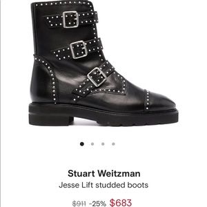 Stuart Weitzman Jessica lift studded boot